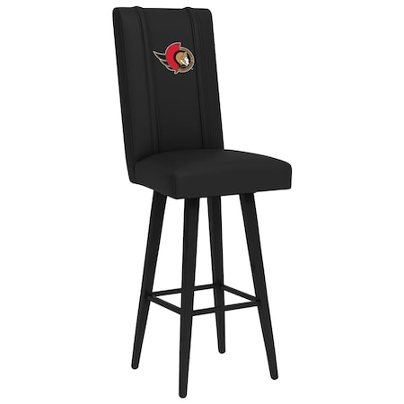 Dreamseat Swivel Bar Stool 2000 with Ottawa Senators Primary Logo XZ2000BSSBLK-PSNHL42001